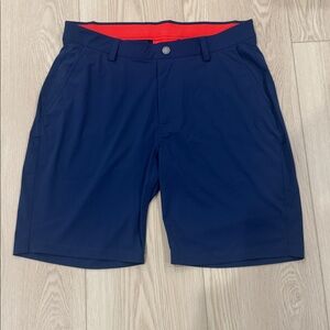 Redvanly Hanover Pull-On Shorts Men M Navy Performance Stretch Golf